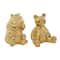Gold Porcelain Glam Sculpture, set of 2, 7", 8"